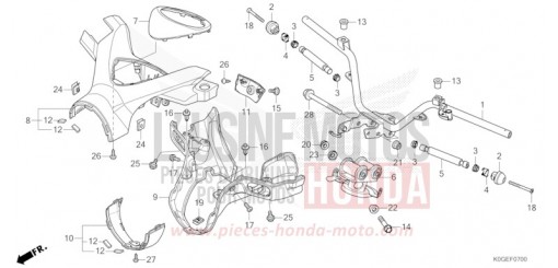 HANDLE PIPE/HANDLE COVER C125AN de 2022